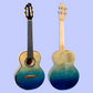 Flight A10FM Faded Blue 10th Anniversary Tenor Ukulele with Deluxe Padded Gig Bag