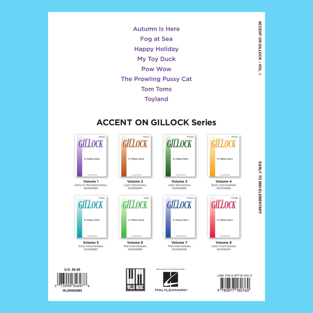 Accent on Gillock - Piano Volume 1 Book