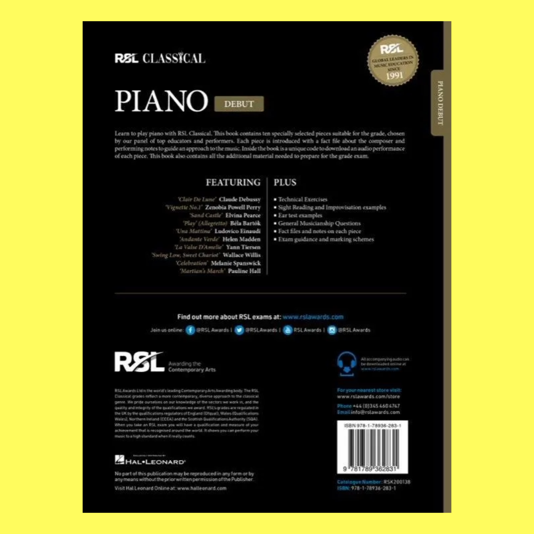 Rockschool Classical Piano Debut Book (2021+)