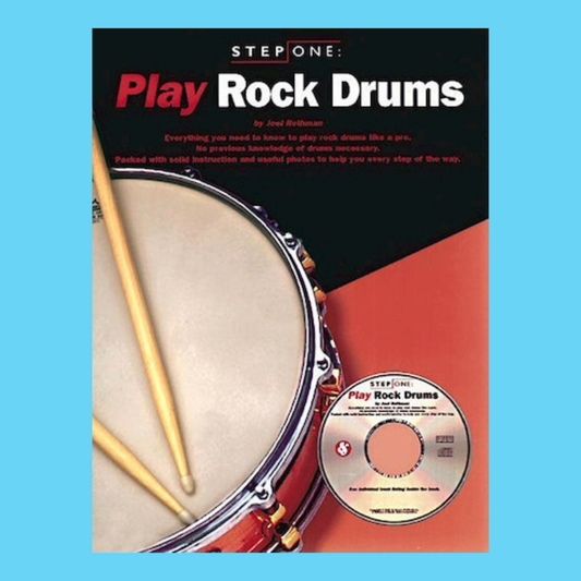 Step One - Play Rock Drums Book/Cd