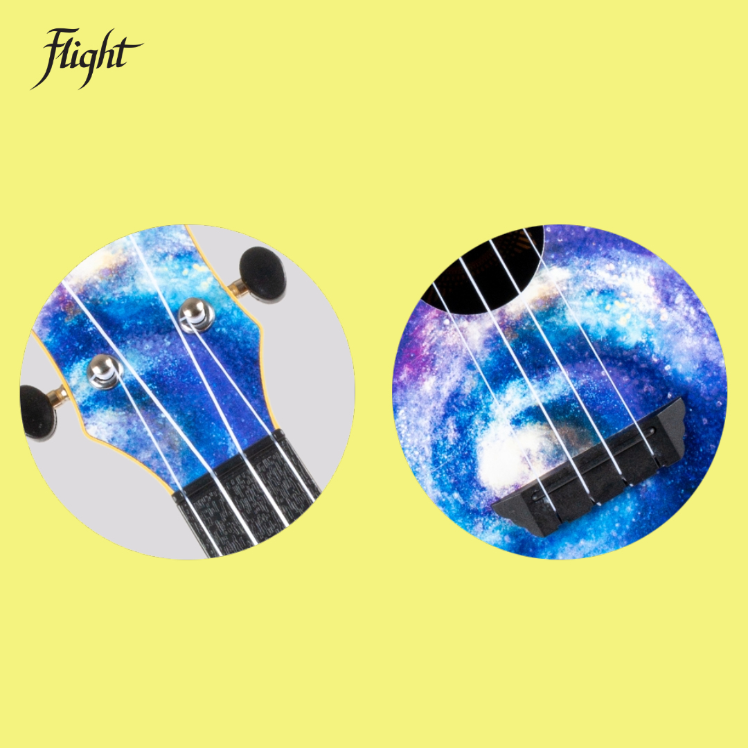 Flight TUC-40 Space Travel Concert Ukulele with Gig Bag