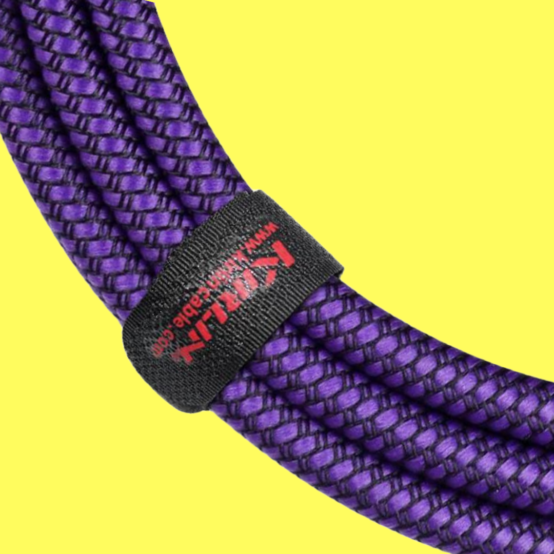 Kirlin 10ft Purple Entry Woven Instrument Cable