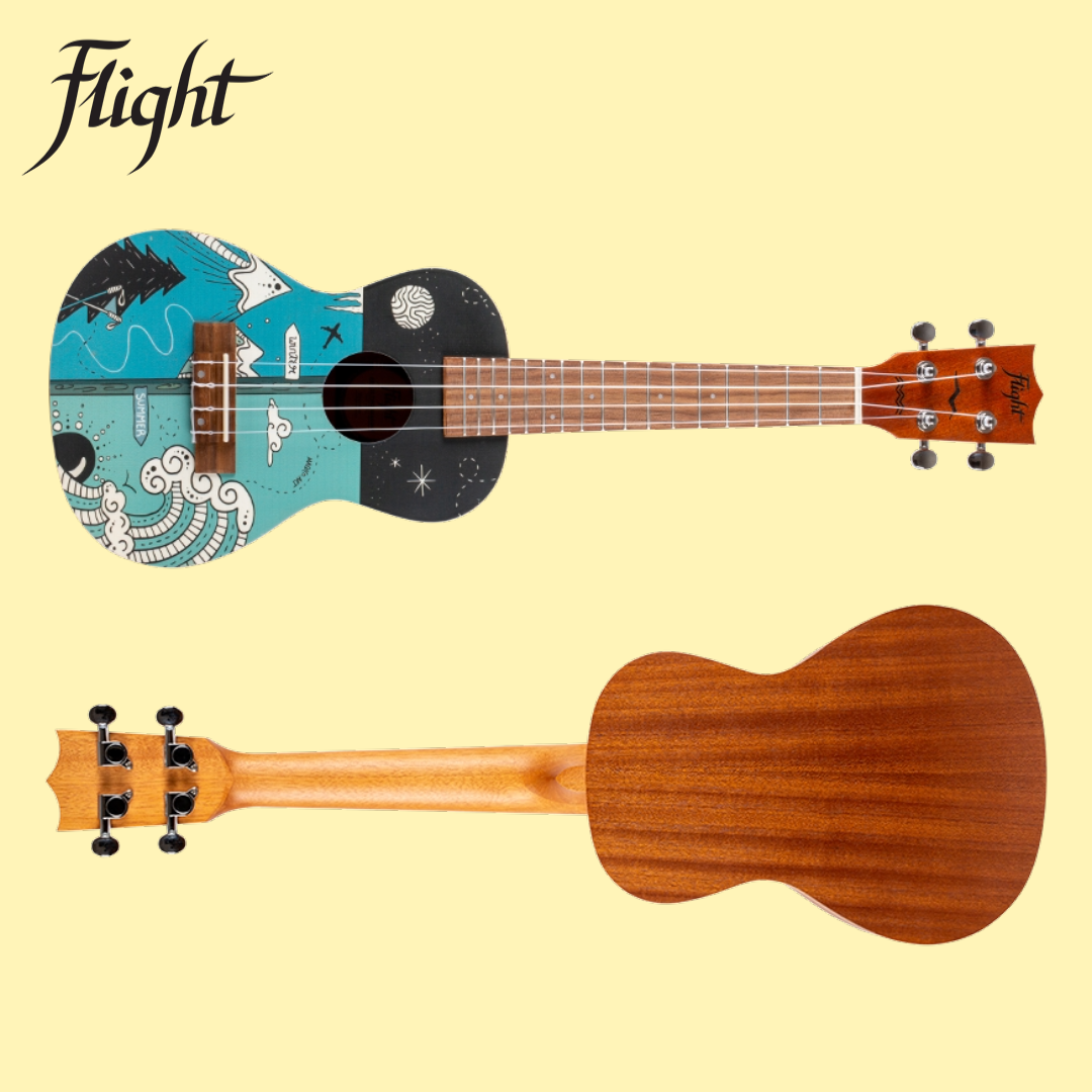 Flight AUC33 Two Season Concert Ukulele with Padded Gig Bag