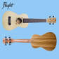 Flight DUC325 Concert Ukulele Spruce/Zebrawood with Padded Gig Bag