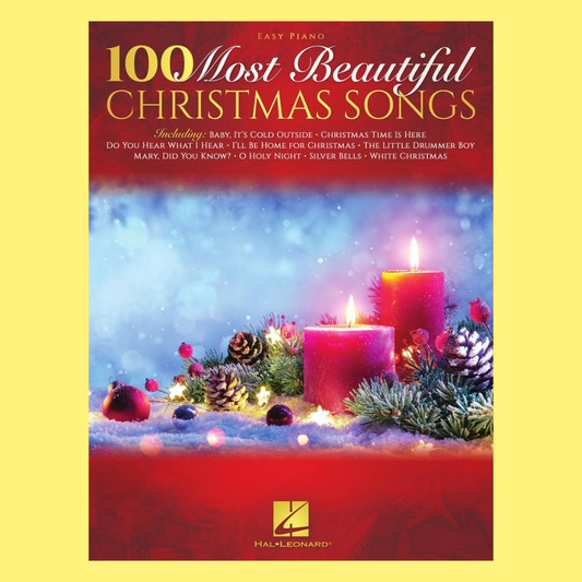 100 Most Beautiful Christmas Songs Easy Piano Book (100 Songs)