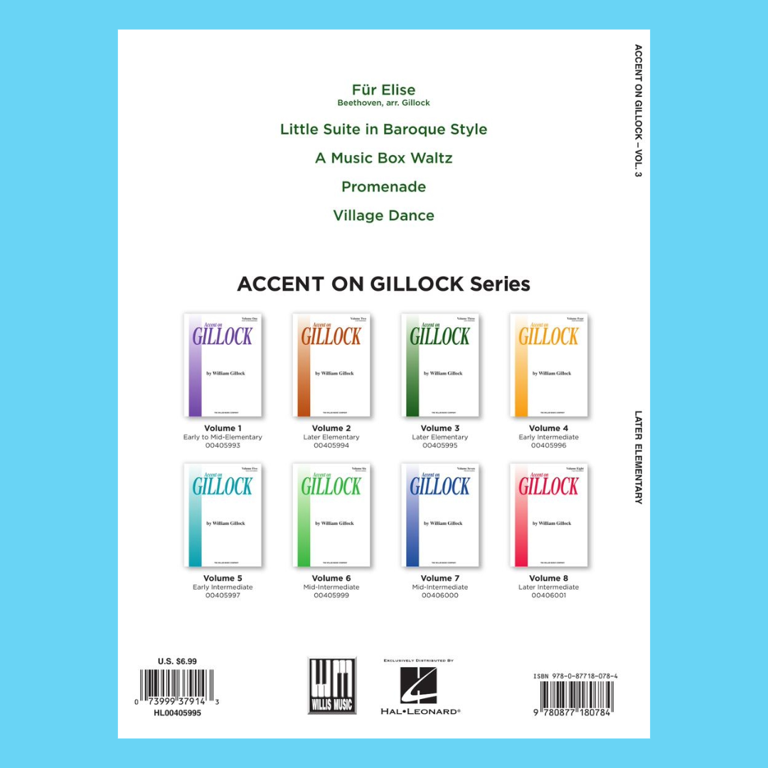 Accent on Gillock - Piano Volume 4 Book