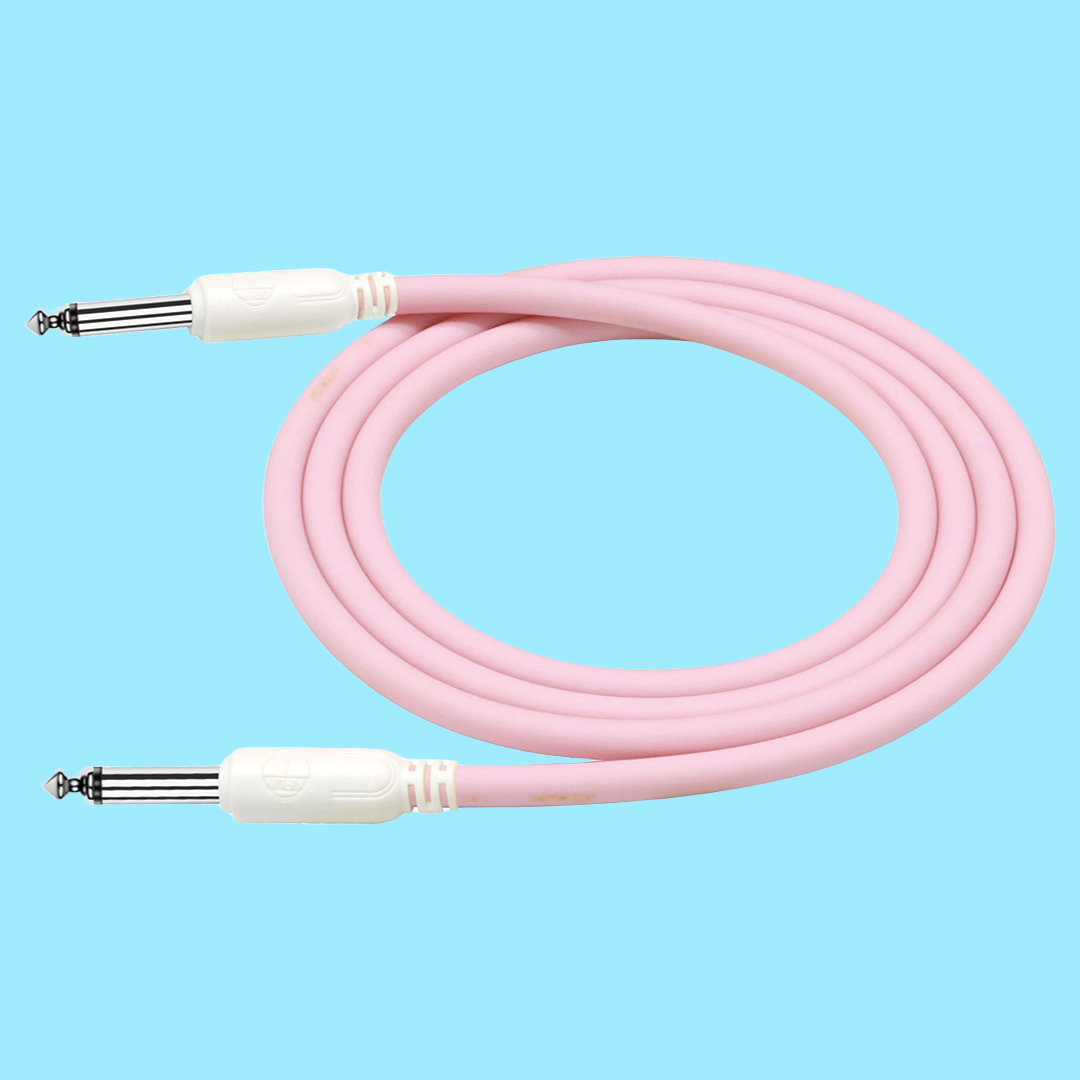 Kirlin Instrument Cable Rose Pink  - 10ft (3 Metre)