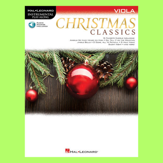 Christmas Classics Viola Play Along Book/Ola