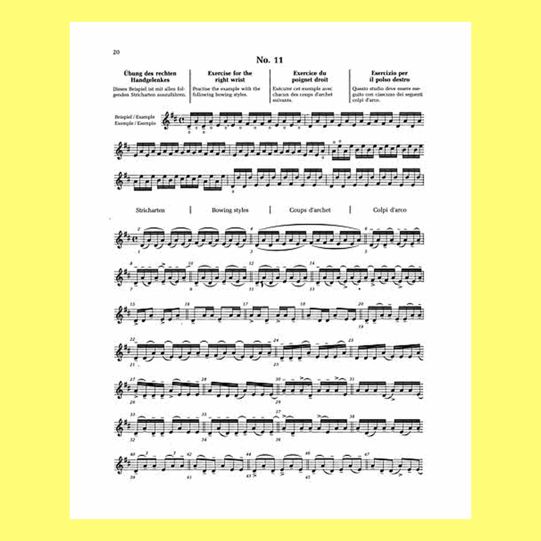 Sevcik Violin Studies Opus 1 - Part 1 Book (New Edition)