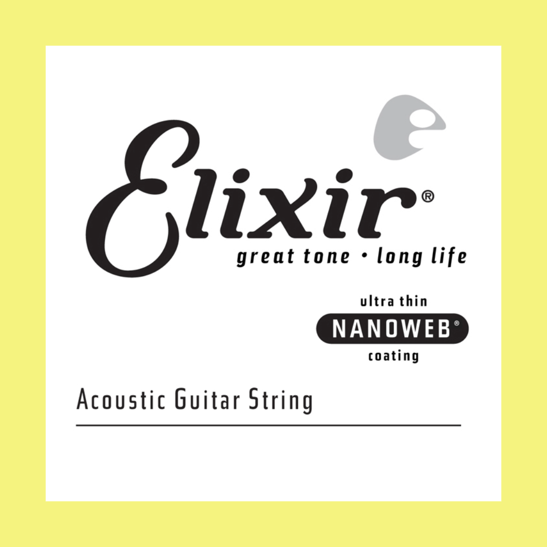 Elixir 14122 Nanoweb Single String - .022 Phosphor Bronze (Acoustic Steel String Guitar)