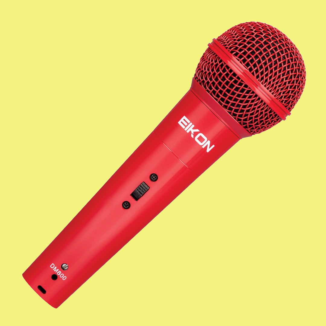 Eikon - Red Vocal Dynamic Microphone with XLR Cable (Arriving Early October)