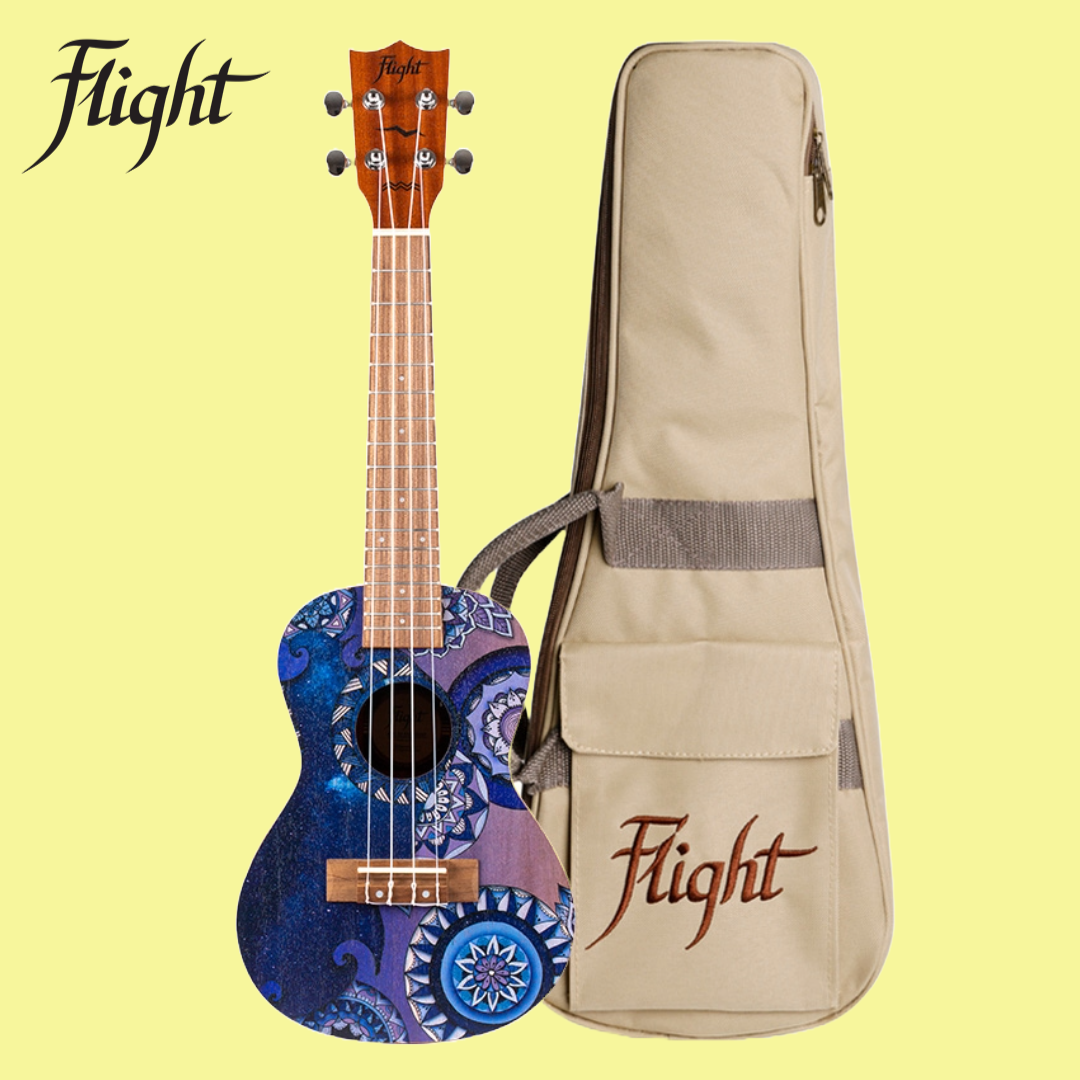 Flight AUC33 Stardust Concert Ukulele with Padded Gig Bag