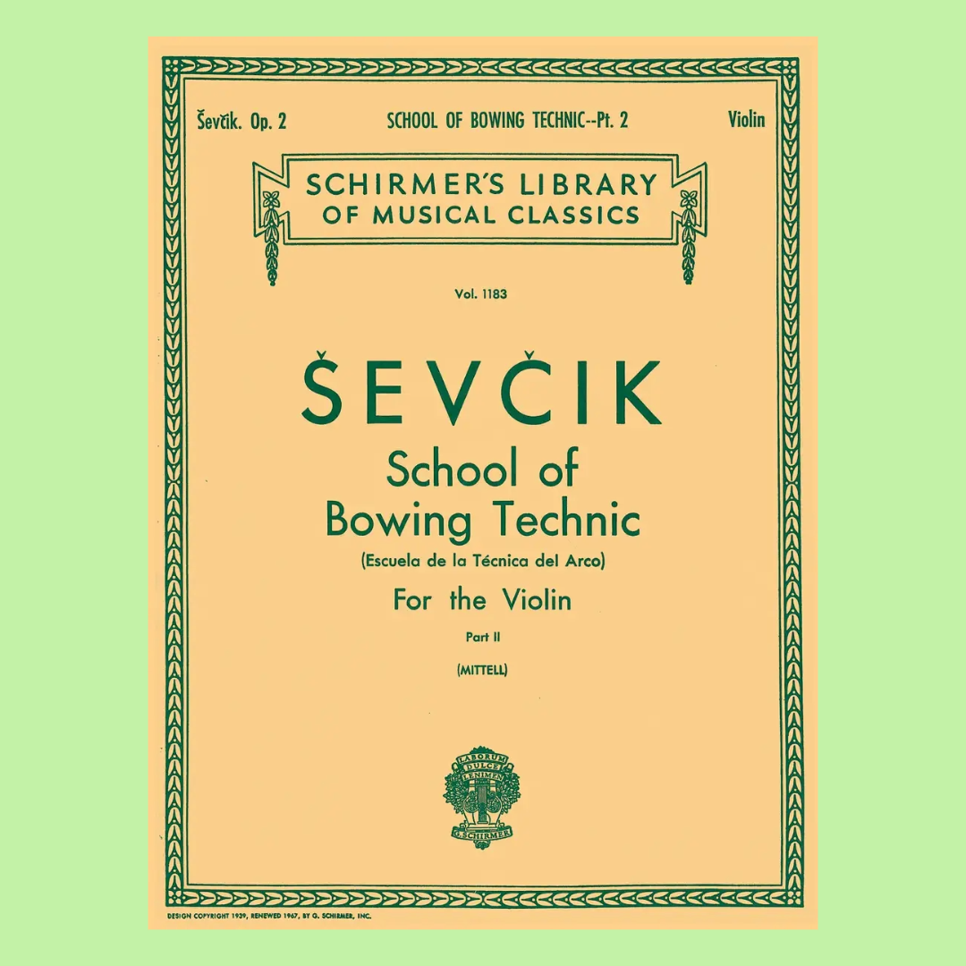 Sevcik - School Of Bowing Technic Op 2 Part 2 Violin Book