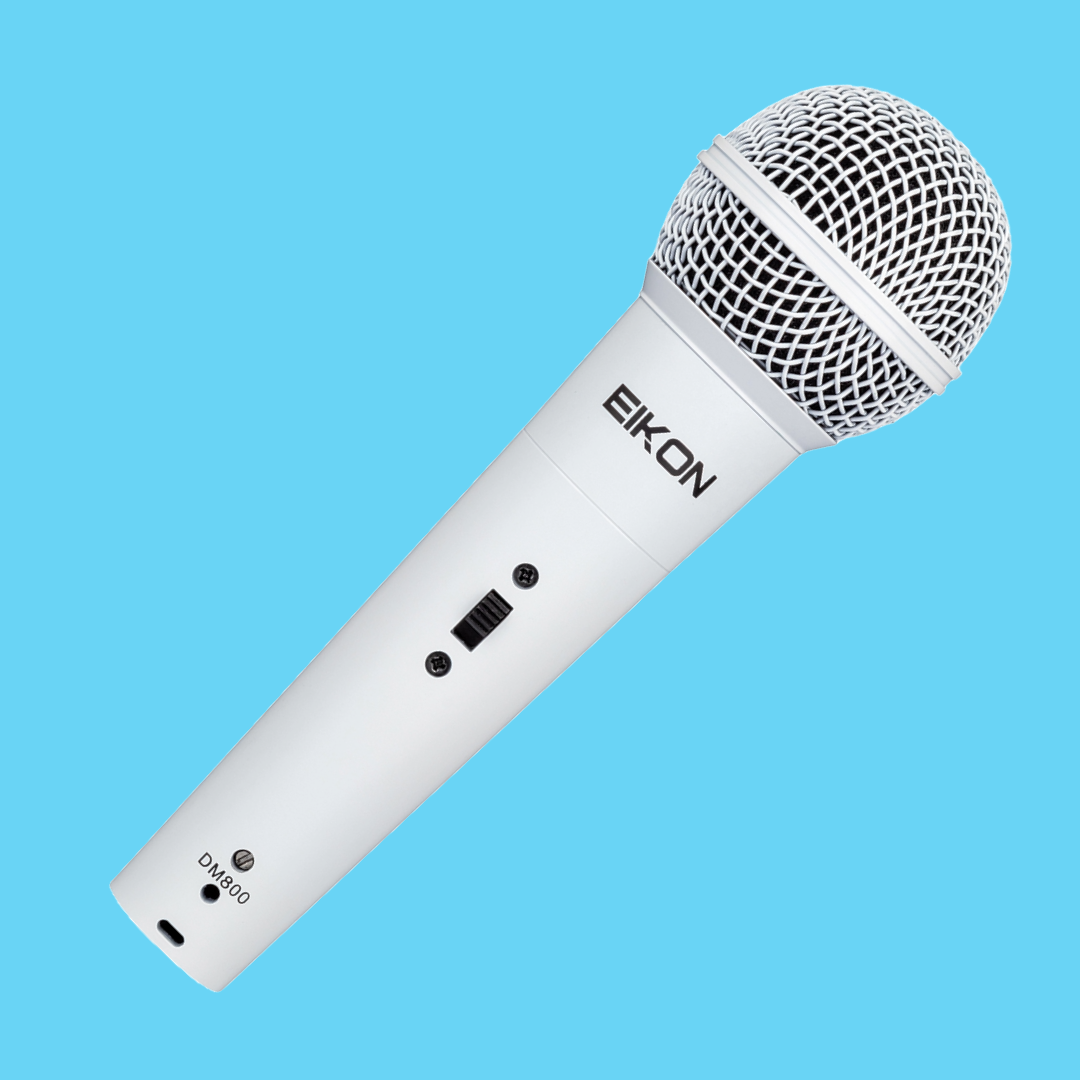 Eikon - White Vocal Dynamic Microphone with XLR Cable (Arriving Early October)