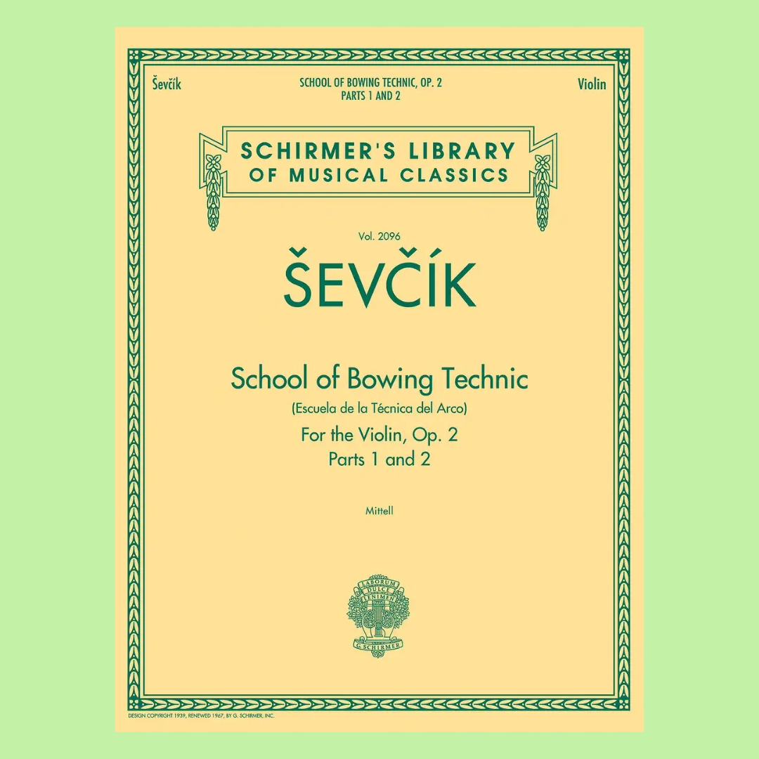 Sevcik - School Of Bowing Technic Op 2 Parts 1-2 Violin Book