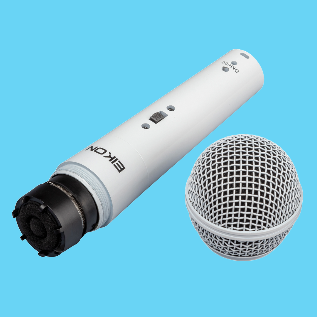 Eikon - White Vocal Dynamic Microphone with XLR Cable