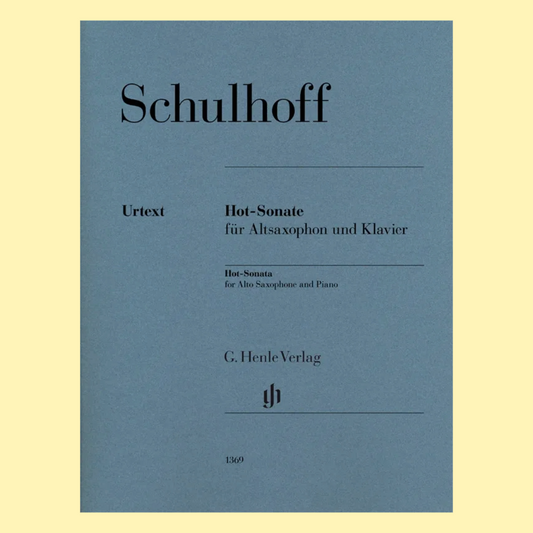 Erwin Schulhoff - Hot Sonata For Alto Saxophone with Piano Accompaniment