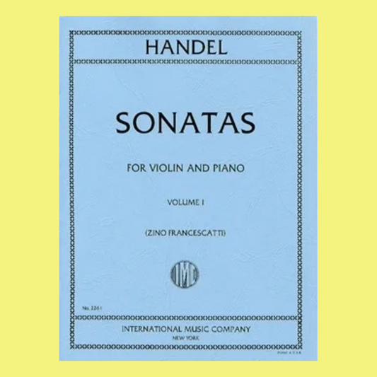 Handel - 6 Sonatas Book 1 for Violin with Piano Accompaniment