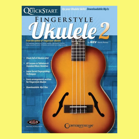 Kevs Quickstart For Fingerstyle Ukulele Volume 2 Book/Ola