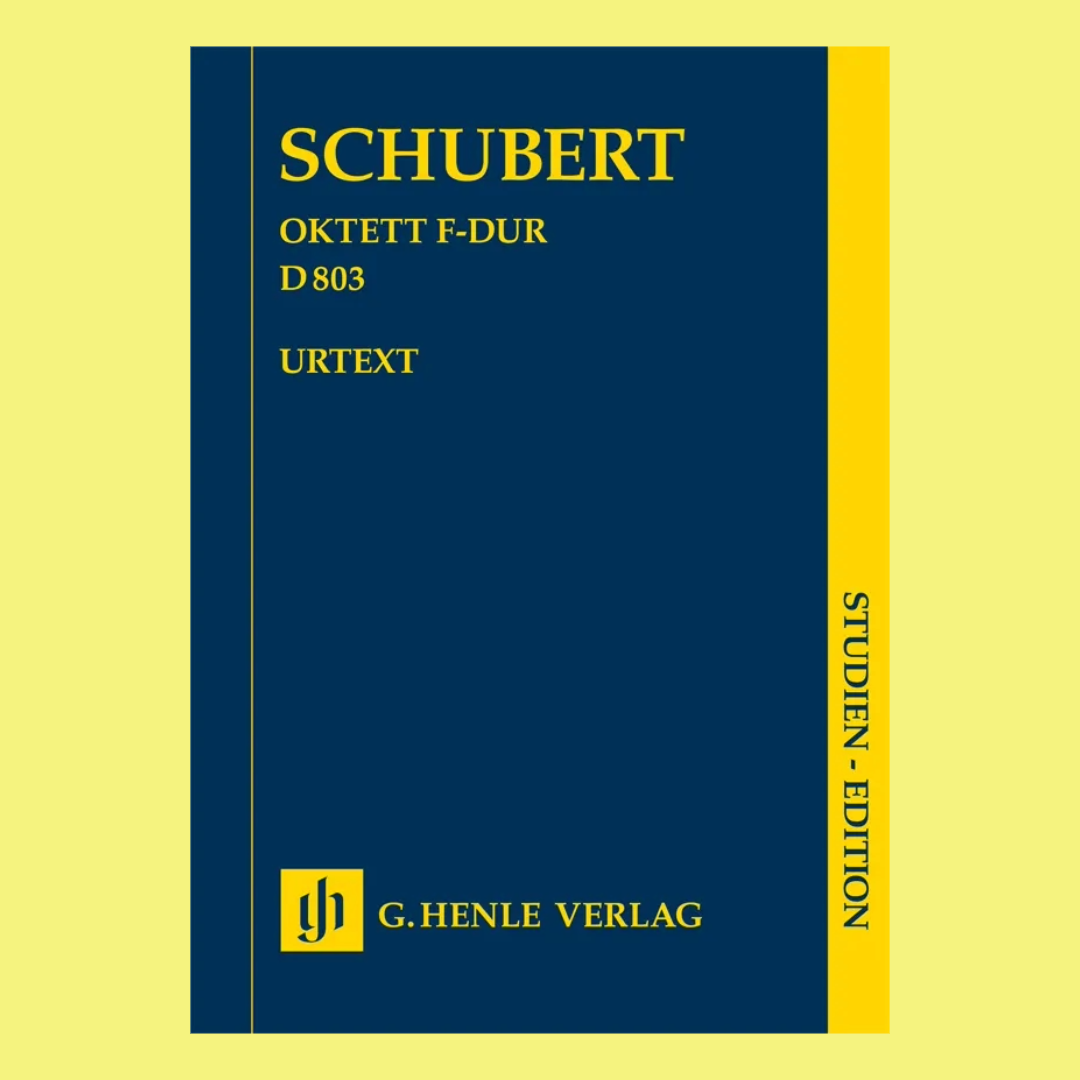 Franz Schubert - Octet In F Major D 803 Study Score Urtext Book