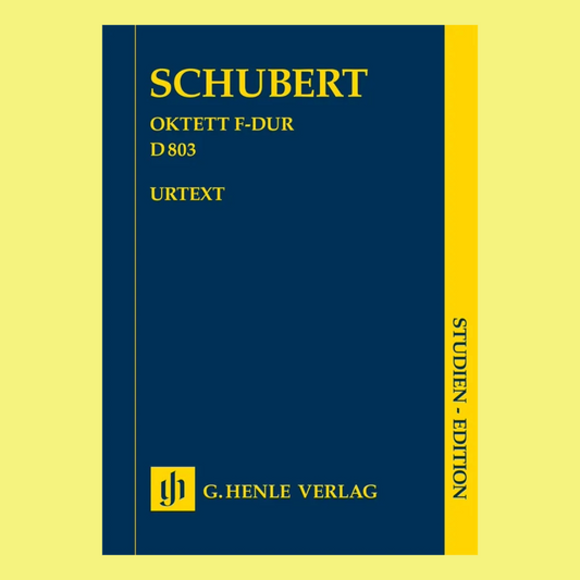 Franz Schubert - Octet In F Major D 803 Study Score Urtext Book