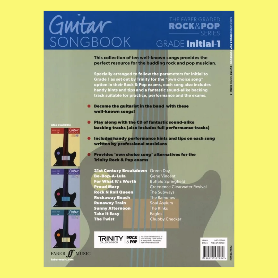 Graded Rock & Pop Guitar Songbook - Initial to Grade 1