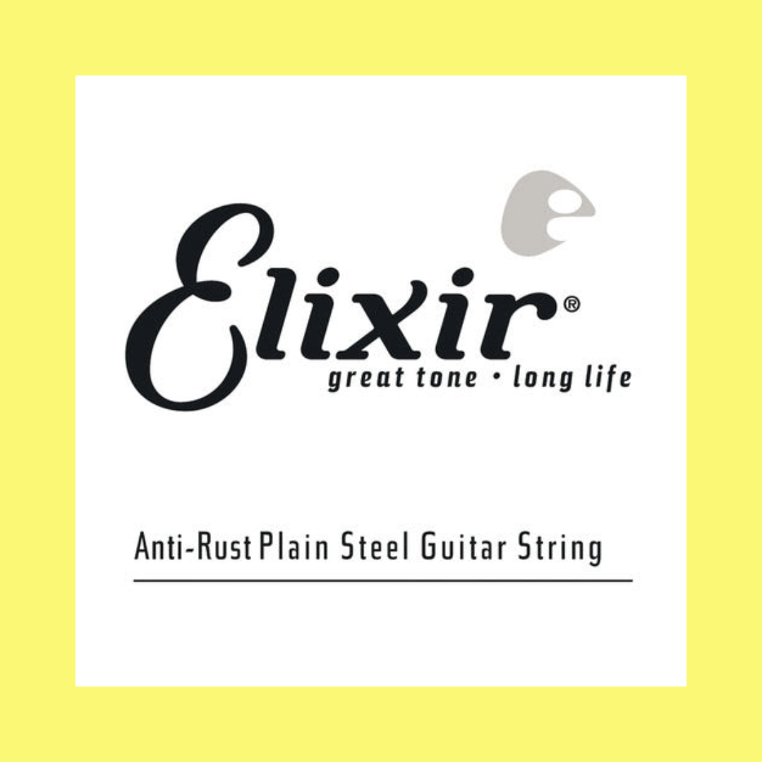 Elixir 13013 Anti-Rust Plain Steel Guitar Single String - Gauge 0.013