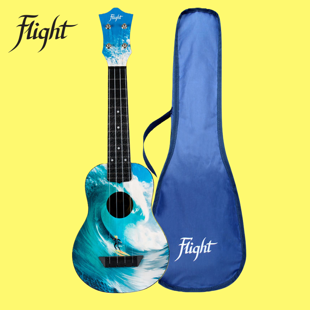 Flight Surf Travel Soprano Ukulele with Gig Bag