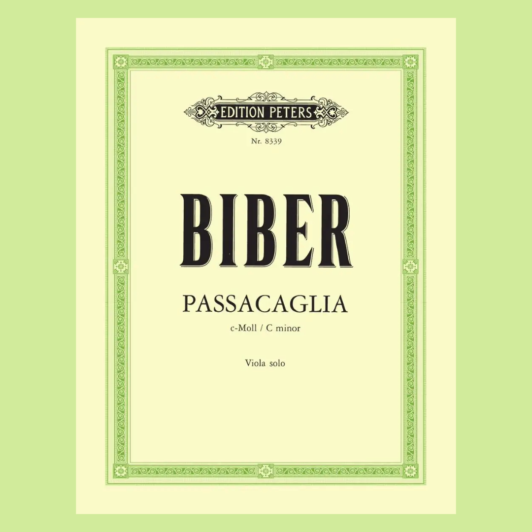 Heinrich Biber - Passacaglia C Minor Viola Solo Book