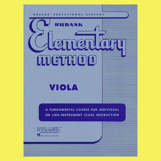 Rubank Elementary Method - Viola Book