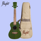 Flight DUC380 Jade Concert Ukulele with Padded Gig Bag