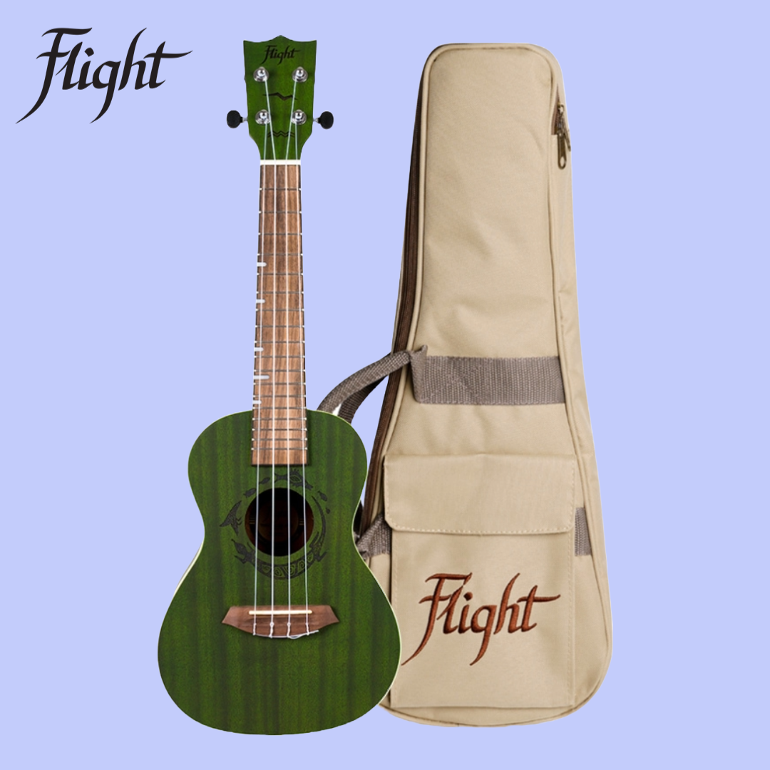 Flight DUC380 Jade Concert Ukulele with Padded Gig Bag