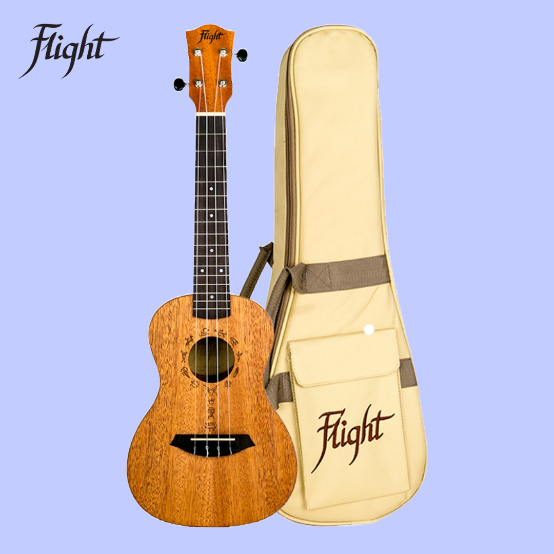 Flight DUC373 Mahogany Concert Ukulele with Gig Bag