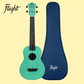 Flight TUC-35 Light Blue Travel Concert Ukulele with Travel Bag