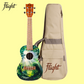 Flight AUC33 Jungle Concert Ukulele with Padded Gig Bag