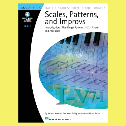 Hal Leonard Student Piano Library - Scales, Patterns & Improvs Book 1 (Book/Audio)