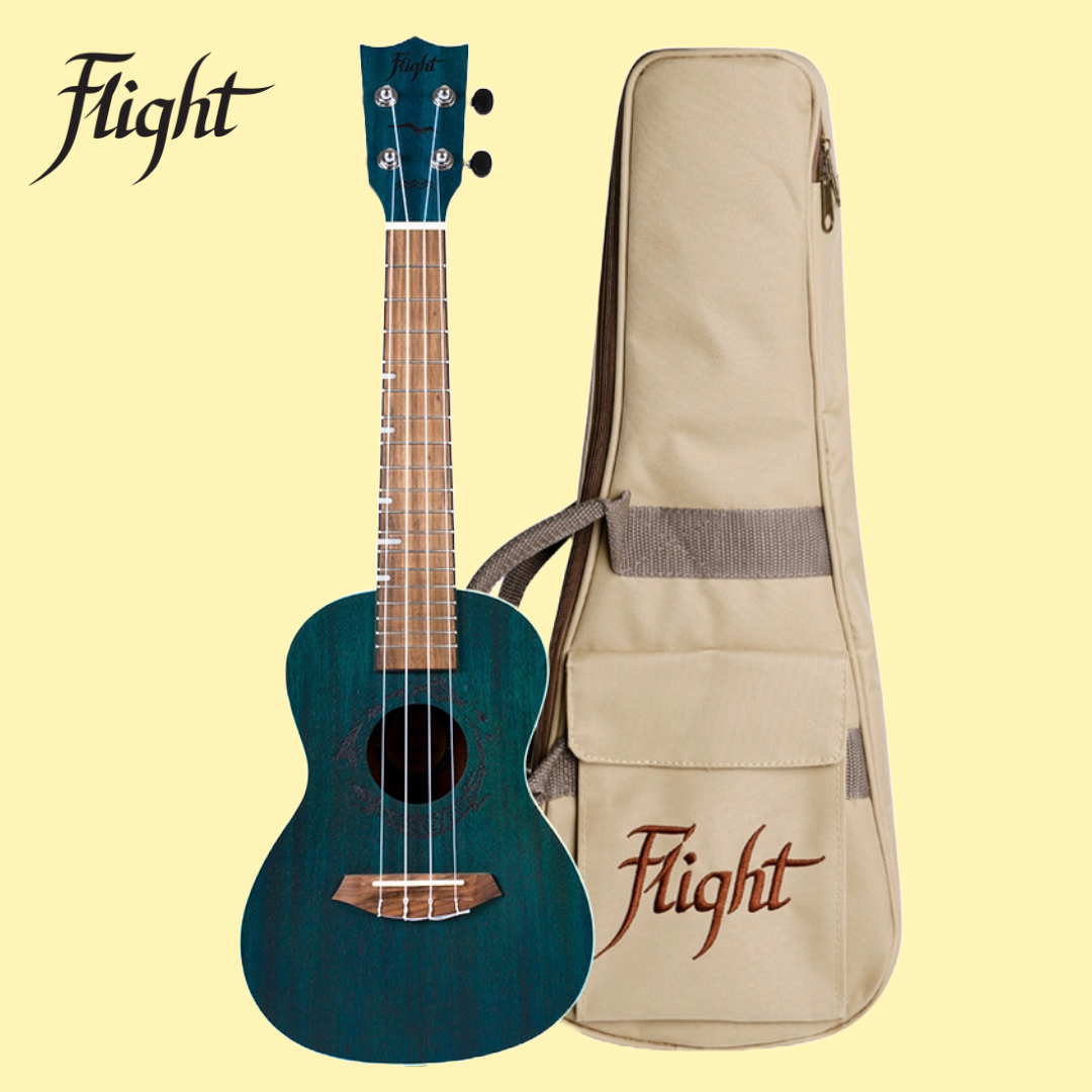 Flight DUC380 Topaz Concert Ukulele with Padded Gig Bag