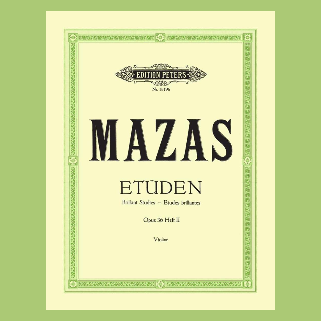 Mazas - Etudes Op 36 Volume 2 For Violin Book