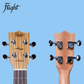 Flight DUC325 Concert Ukulele Spruce/Zebrawood with Padded Gig Bag