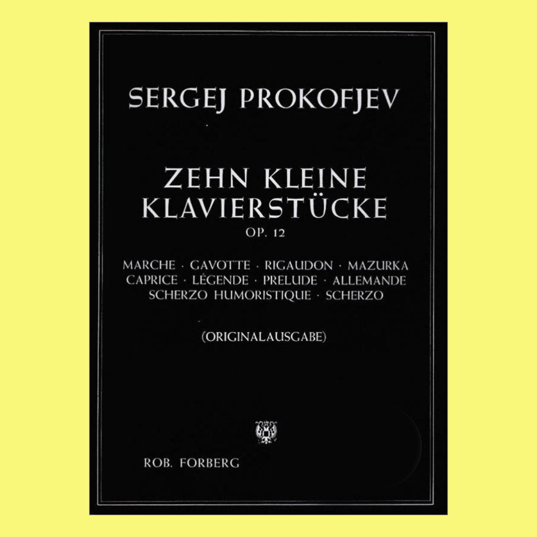 Sergej Prokofieff - 10 Pieces Op 12 Piano Solo Book