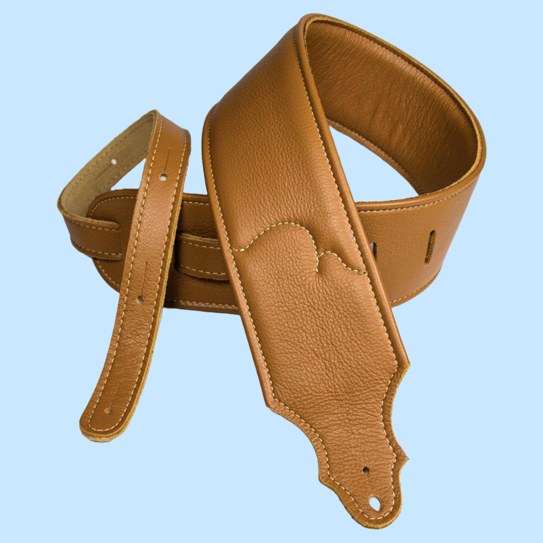 Franklin 3" Premium Caramel Padded Glove Leather Strap