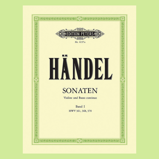 Handel - Sonatas Volume 1 Book with Violin with Piano Accompaniment