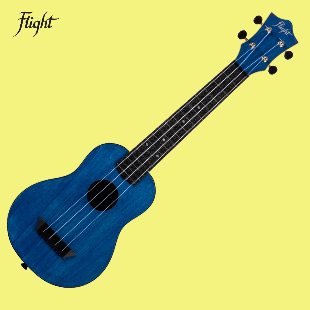 Flight TUSL35 Dark Blue Travel Concert Scale Soprano Ukulele with Gig Bag