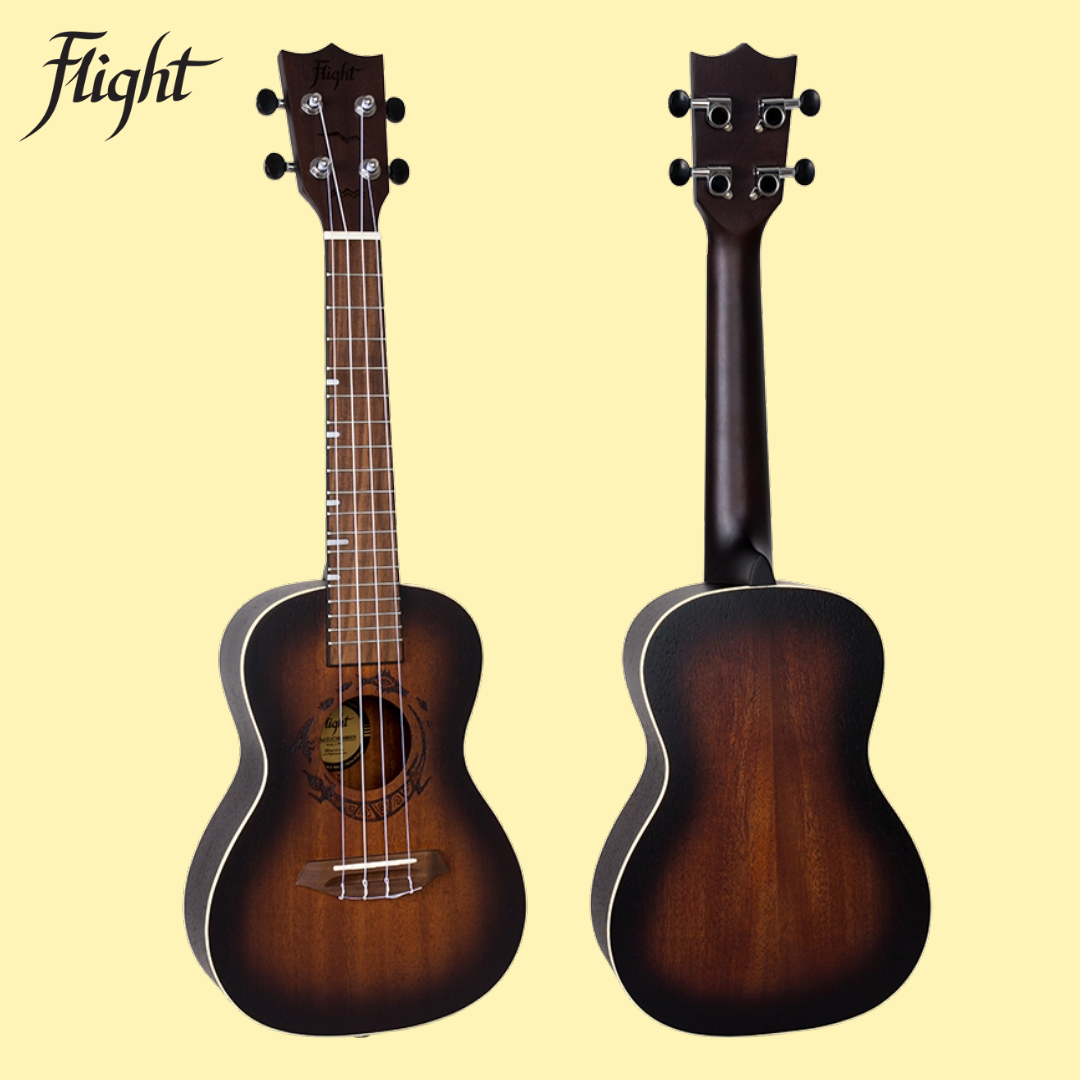 Flight DUC380 Amber Concert Ukulele with Gig Bag