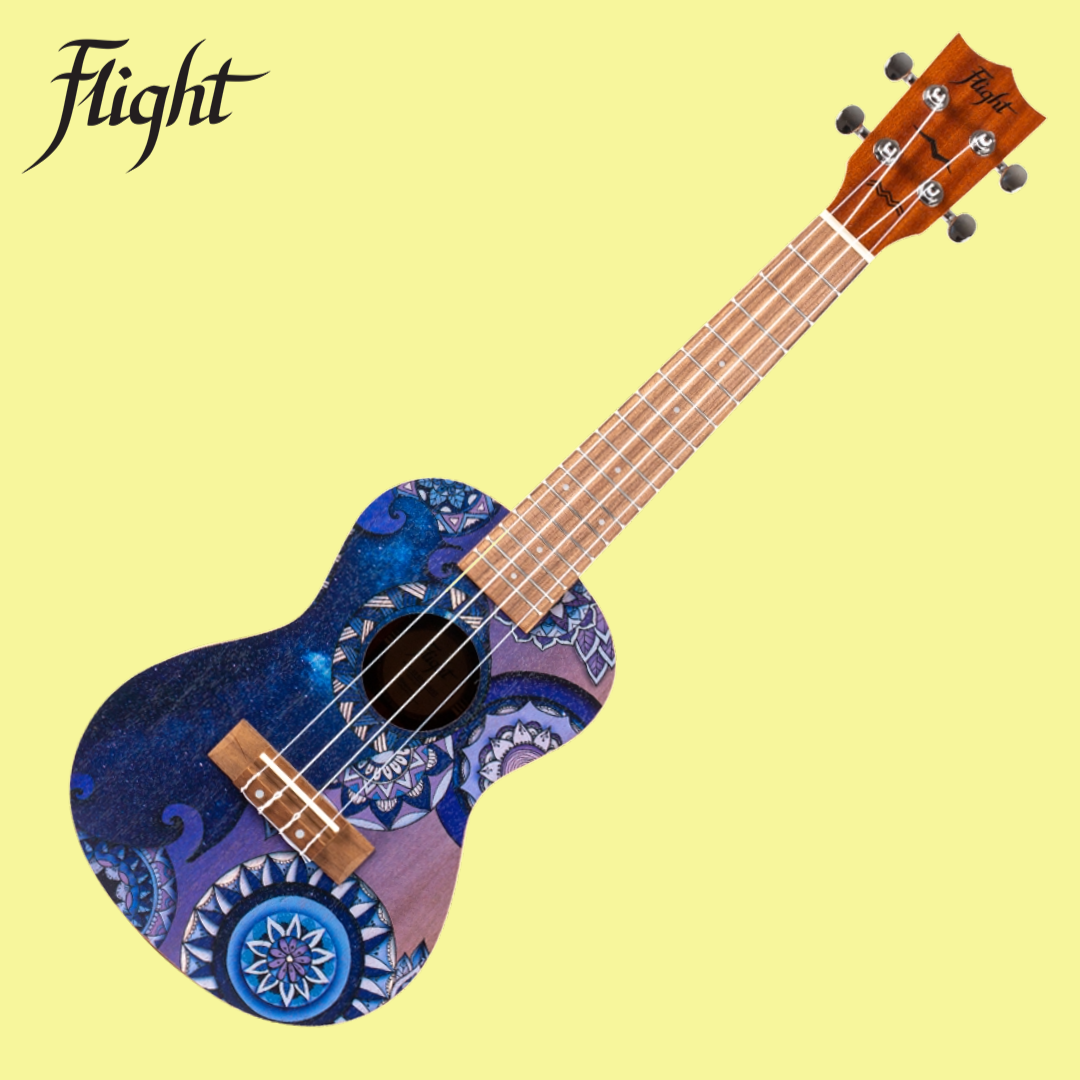 Flight AUC33 Stardust Concert Ukulele with Padded Gig Bag