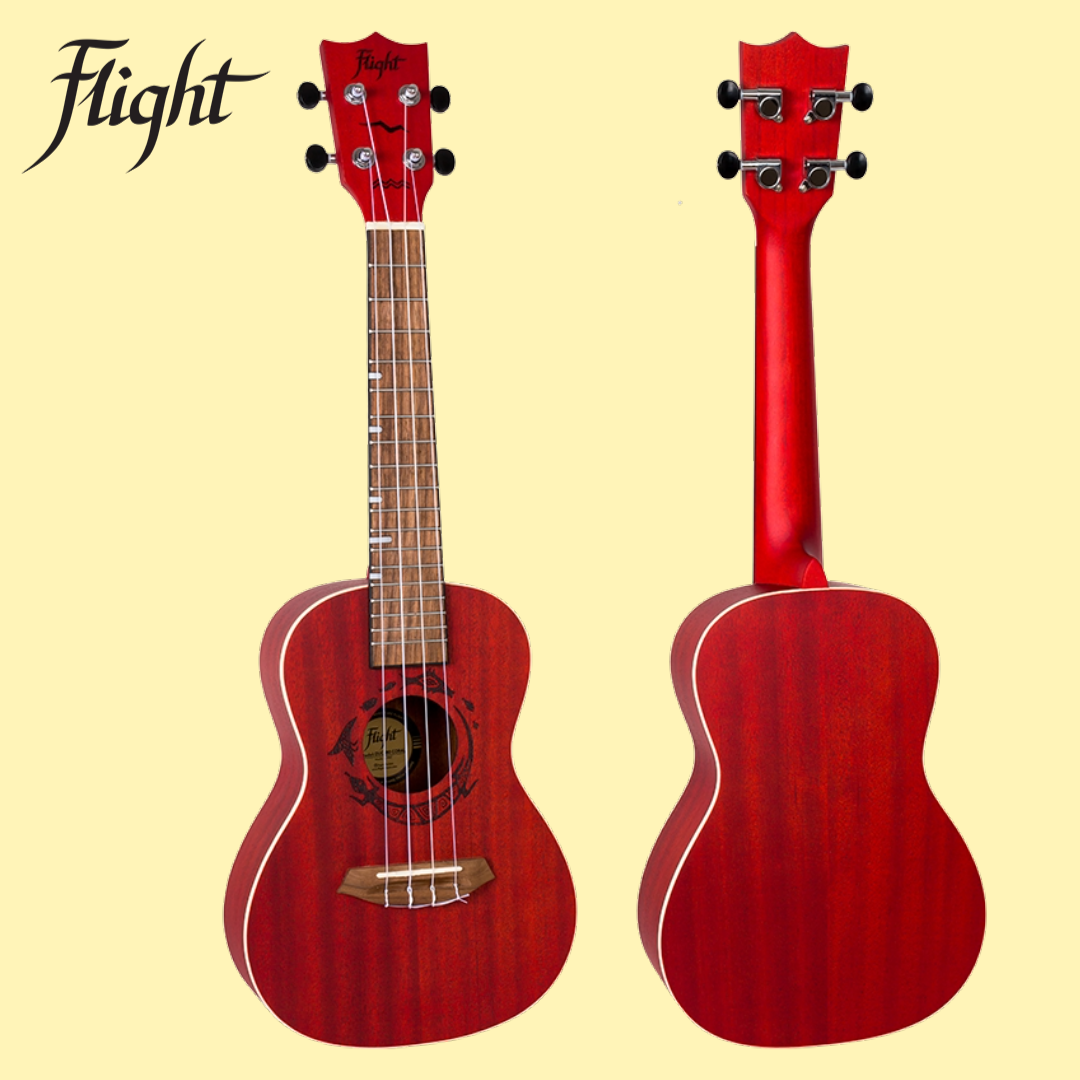 Flight DUC380 Coral Concert Ukulele with Padded Gig Bag