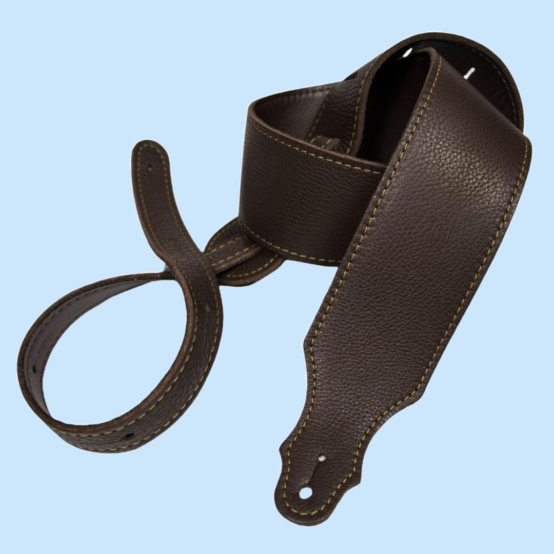 Franklin 2.5" Chocolate Purist Leather Strap with Buck Backing