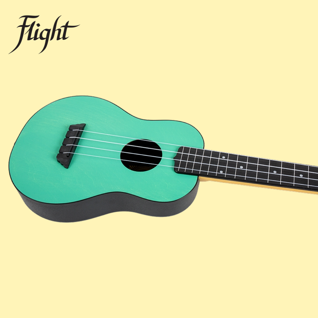 Flight TUC-35 Light Blue Travel Concert Ukulele with Travel Bag