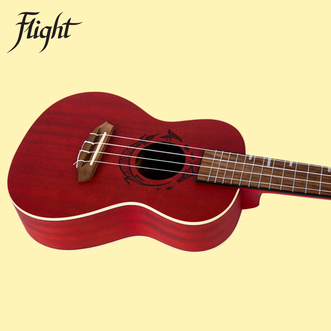 Flight DUC380 Coral Concert Ukulele with Padded Gig Bag