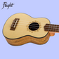 Flight DUS320 Soprano Ukulele Spruce/Zebrawood with Padded Gig Bag